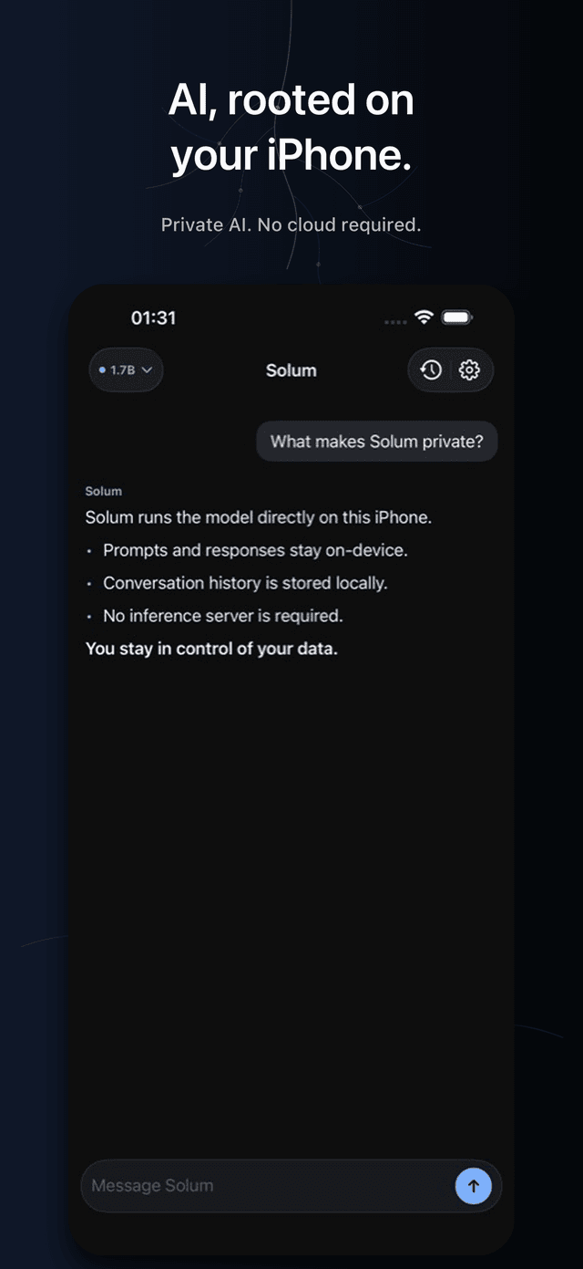 Solum — Private, Local AI screenshot 1