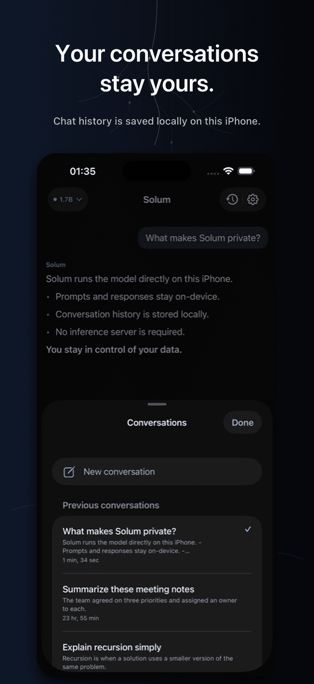 Solum — Private, Local AI screenshot 3